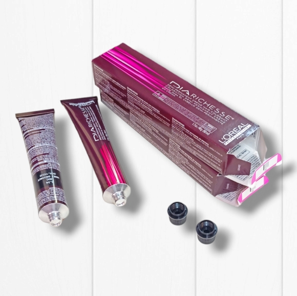 L'Oreal Professionnel DIARichesse 2 Tubes Ammonia-Free 6.34/6GC Honey Chestnut - Picture 13 of 16
